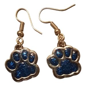 Handmade Paw Print Earrings